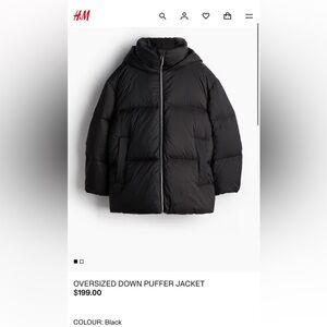 H&M Premium Down Puffer Jacket